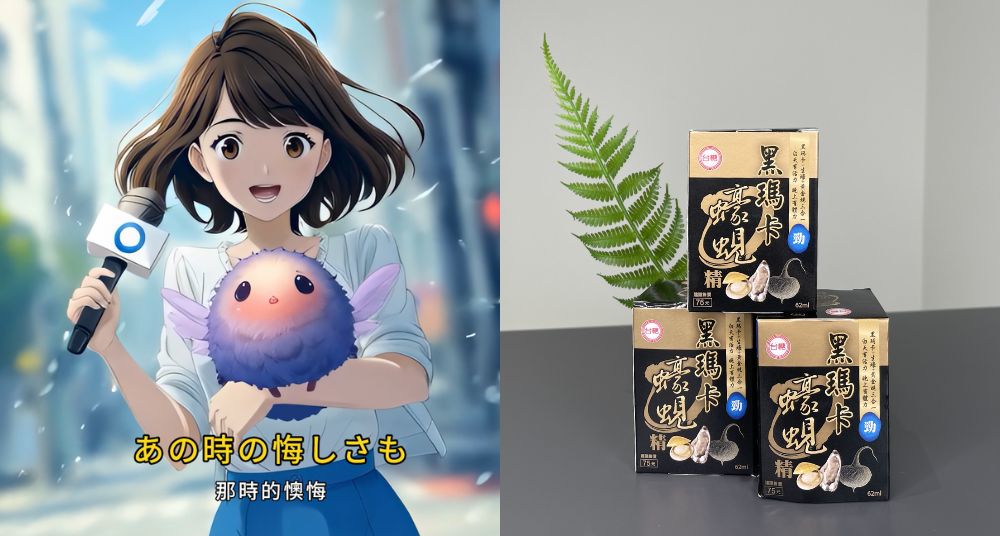 AI動漫歌讓人重新看見台糖蜆精：還推出新品「黑瑪卡蠔蜆精」