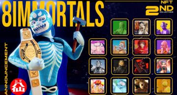 含金量最高NFT 「八仙8immortals」28日開搶:能與五月天瑪莎近距離互動!