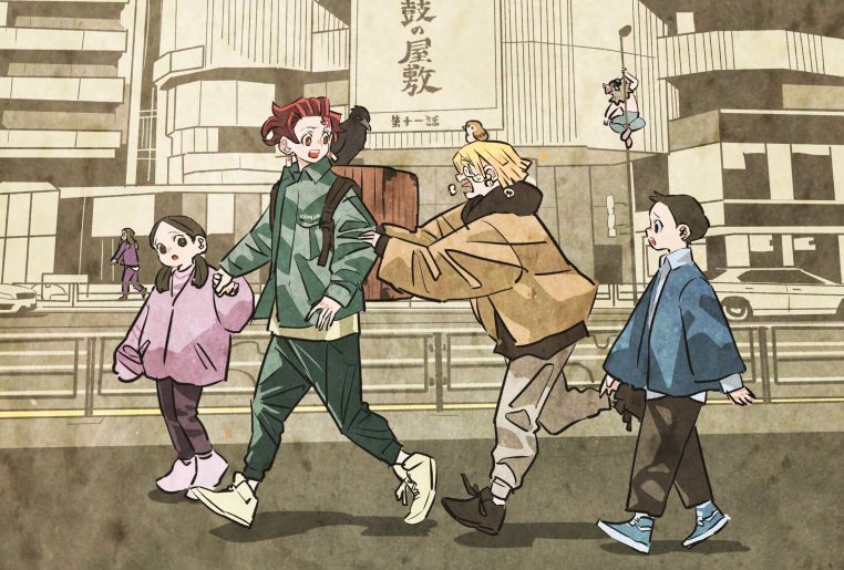 懶人包｜鬼滅現代穿搭仿畫系列 禰豆子化身女高中生