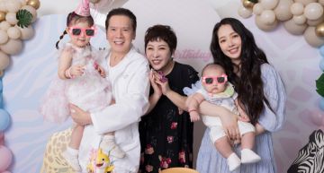 老公爆外遇風波首露面!郭碧婷抱兒「甜笑拍全家福」獨缺向佐 陸網狂酸:不回家挺好的