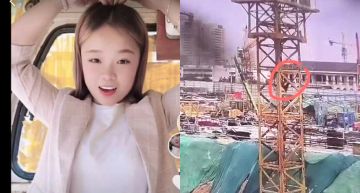 正妹開起重機爆紅!疑拍片踩空摔下不治 生前最後「死亡直播」曝光