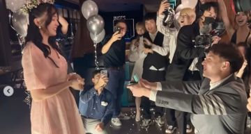 「反骨男孩」語謙被求婚成功!男友單膝下跪喊「嫁給我」全場嗨爆:感動到哭