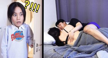 房間傳害羞聲!姐撞見「弟弟擁上空女子」秒拿球棍:這是公司!