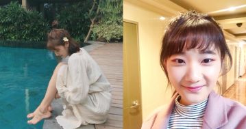 留韓網紅「愛莉莎莎」大曬性感黑色蕾絲泳裝照 網友驚呼:這不是人是女神!
