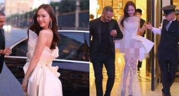 尺度爆表!潔西卡amfAR 仙裙「大走光」,網友:真是美麗的意外!
