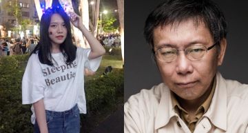 卡位等神人!柯P寒暄握手展親民,留言串全歪樓:前面的學生妹也太正