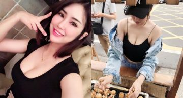 本人比照片更正!鄉民瘋朝聖 「32E章魚燒妹」真實身份遭起底,竟是行程滿檔專職Model