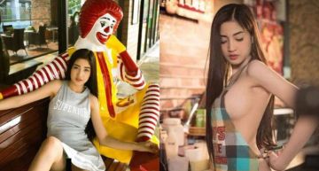 轟動亞洲女模-遭麥當勞申告的「底褲妹」身分起底!原來她還曾當過「全裸女僕」!