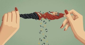 勢利女人榨乾了男人的錢!國外畫師用插畫繪出現代人的盲點 每一張都發人深省!