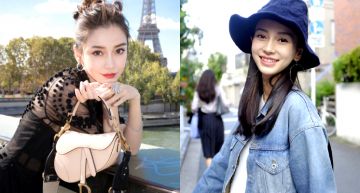 女神排在你前面!「Angelababy」每天報到「路邊攤」 遭偷拍「回頭表情」萌翻!