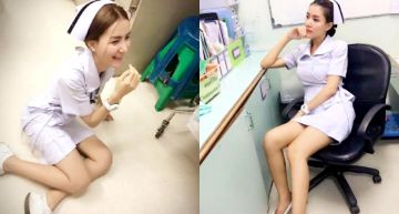 泰國護士正翻天!「激短護士裙+嫩腿」網全暈:以為制服店!