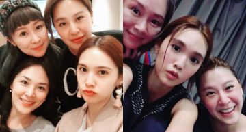 「4 in Love」合體喝下午茶!「閨密瀏海」全素顏自拍 網看傻:根本大學生!