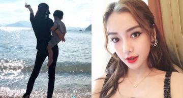 2歲兒「小海綿現身」探班!Angelababy「母愛三連發」動作萌翻!