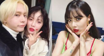「泫雅、 E'Dawn」首曬最大閃光照!嘴對嘴「抿唇珠、抓衣領」畫面超害羞!