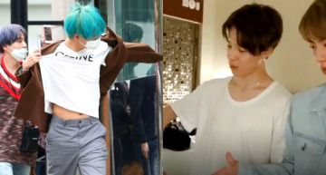 V穿合身素T....身材現行?!Jimin手一摸胸部「真實觸感」讓他嚇歪!
