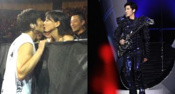 影/王力宏演唱會一半衝下台!墊腳甜吻嬌妻 汪小菲一把抓起大親下去!