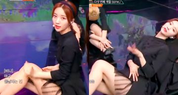 韓女團穿短裙坐地上!粉絲從下面拍 「一路看到腿根」屁股蛋也遮不住!