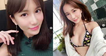 「Apple」性感泳裝照10連發!一側身…「超心機挖空」水滴美乳全見客