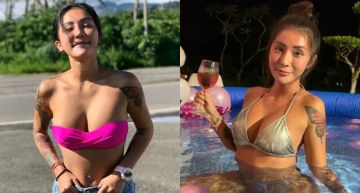 「梁云菲」秀火辣比基尼!任男友抓「渾圓蜜美臀」 網羞:在做什麼嘿咻臉的事!
