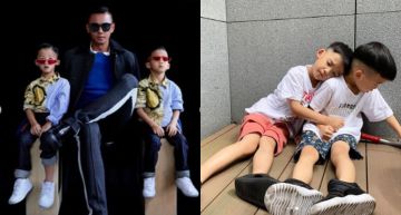 4歲飛飛、翔翔猛烈抽高!身高直逼「190cm黑人腰部」 網嚇傻:長大不得了!