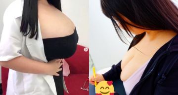 26歲日女胸圍暴增115 cm!一躺下「K杯滿到下巴」 印刷廠老闆嚇壞這是修壞了?