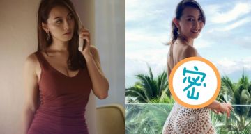 穿「全白鏤空戰袍」出征蘇梅島!女星側笑掉出「D級胸器」 深邃三角洲眾人看傻!