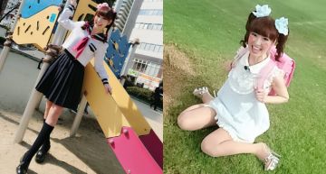 熱愛Cosplay!50歲婦人扮高中生「逆齡肌萌」卡哇伊 網嚇哭:以後阿嬤都要叫姐姐了!