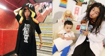邪惡與純真對比!反骨「瑋哥」健教課讓萌娃「桃貴」逃之夭夭 網:小時候最怕這種怪人