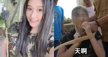 「艾瑞絲」愛的小手突襲當「火辣教官」!慘遭「絲襪套頭」醜出新高度:微晶瓷會歪掉啦
