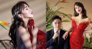 挺「碗粿奶」出嫁啦!林佩瑤絕美婚紗彈出「飽滿雙球」 梁文音側拍苦笑:能讓它們放鬆呼吸嗎?