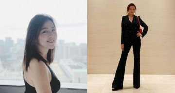 2019最後一場婚禮!劉品言低調「開中路」項鍊「牢牢卡深溝」 網驚:這腿有200公分長吧!