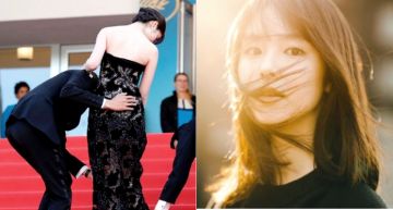 紅毯「手放小三臀部」黑歷史被挖出!男星「愛家形象破功」…清純女星遭轟「假摔」!