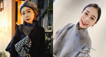 Albee「腳抽筋」照曝光!彎腰驚見「深V事業線」 網:有放大照片的舉手