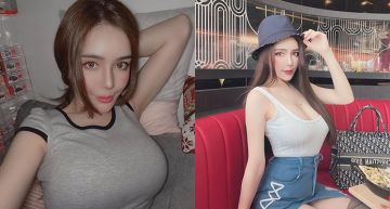 女乃快溢出!大馬超兇網紅UU包不住 「超大黑痣」卡死事業線