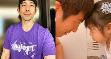 修杰楷跟Bo妞互瞪!父女競賽「誰笑誰就輸」 網看傻:波妞好像蕭敬騰!