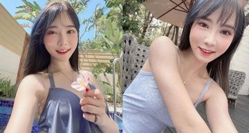 香噴噴!「咪妃」曬比基尼戰袍「UU彈出」中洞大開:妹妹有點緊