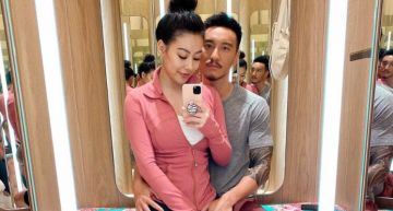 更衣室「雙腿大開」任蔡詩芸坐著曬恩愛!王陽明伸手進攻大腿內側 鏡面反射網嗨爆