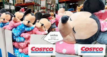 Costco「米奇、米妮趴睡玩偶」Q萌開賣!點點睡衣+睡眼惺忪表情就是不起床,550元就能抱回家~