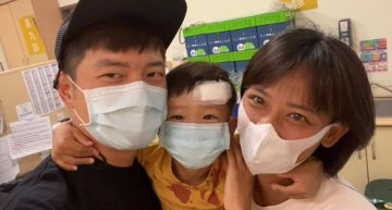 宥勝3歲兒子頭破血流!「母子滿身血」急送醫 醫生靠一招免「全麻」:上了一課!