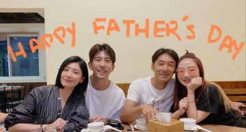 賈靜雯、陶晶瑩夫婦「合體」慶祝父親節!感謝「修杰楷每天1打3」 兩家同框場面溫馨