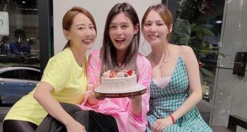 孕肚藏不住!熊熊慶生趴「長洋裝穿搭」腹部明顯凸出 網嗨:多一人慶祝!