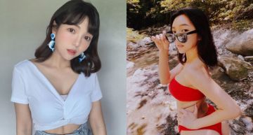 《大學生》何美賣性感「求訂閱」!大紅比基尼火辣7連擊 網吃完冰淇淋:法院見!