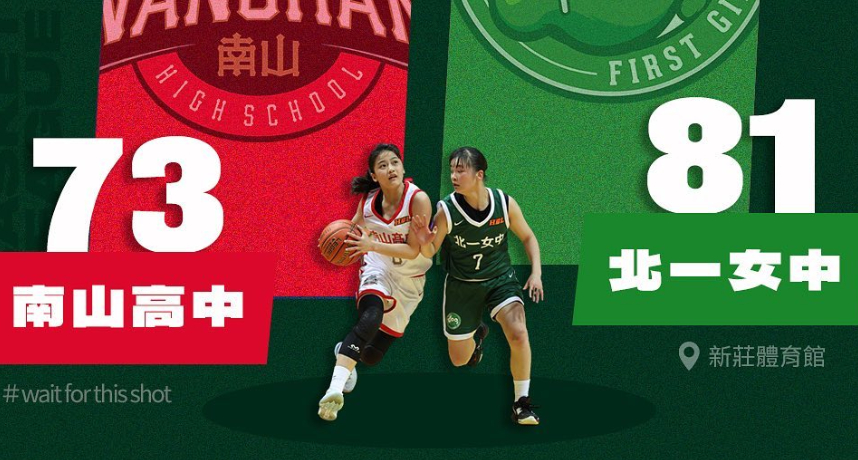 HBL／北一女中「40秒三顆三分」強勢逆轉27分擊敗南山高中！6連勝續寫不敗金身