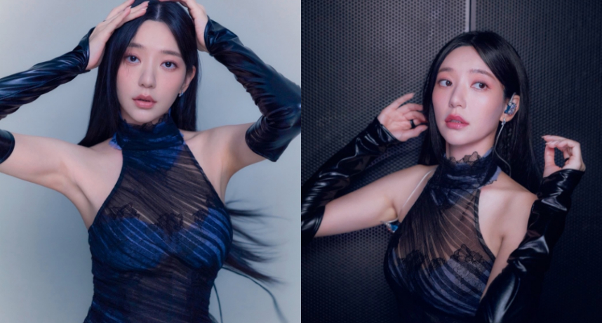郭雪芙金鐘 61 驚喜合體四大女神登舞台表演！黑色透視裝「水藍色蕾絲bra」若隱若現熱舞辣翻