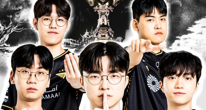 英雄聯盟／T1 3：2擊敗 KT 戰隊達成史無前例三連霸成就！FAKER 笑納生涯第六座世界賽冠軍