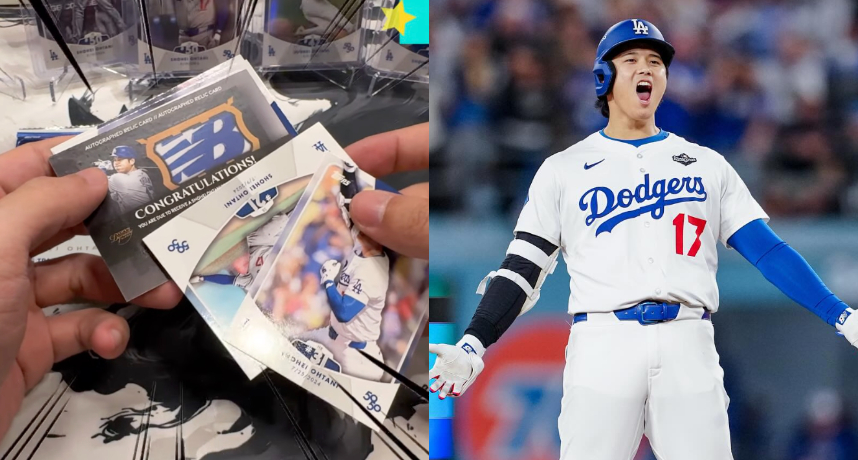 價值破千萬大谷翔平「50/50」球員卡開在台灣！YTR 拉西哥 LAC 開出超大獎當場雞皮疙瘩