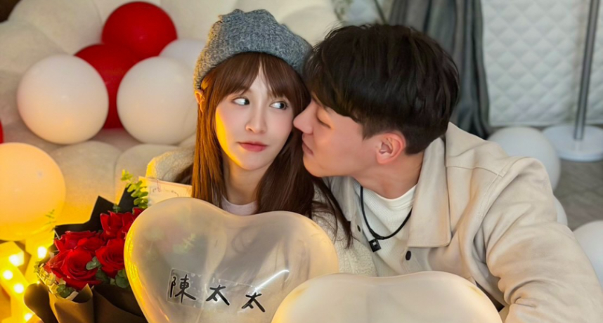 中華職棒／棒球男神、啦啦隊女神修成正果！樂天桃猿陳晨威向中信啦啦隊啾啾求婚成功