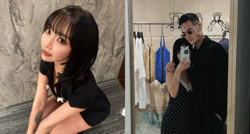 陳芳語分手後首度曬親密合照！她幸福曬出黑衣墨鏡男貼身摟肩甜蜜合照引爆新戀情猜測