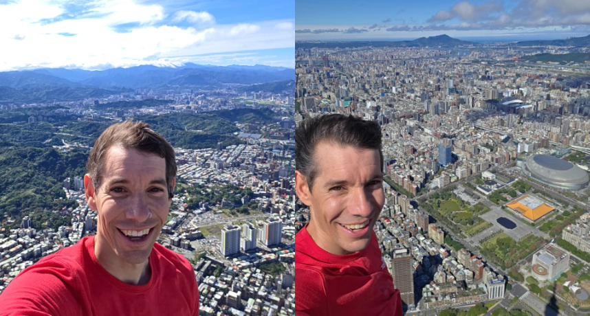 Alex Honnold 曬出登頂台北101後的兩張自拍照！上萬粉絲湧入留言表示：謝謝你讓世界看到台灣