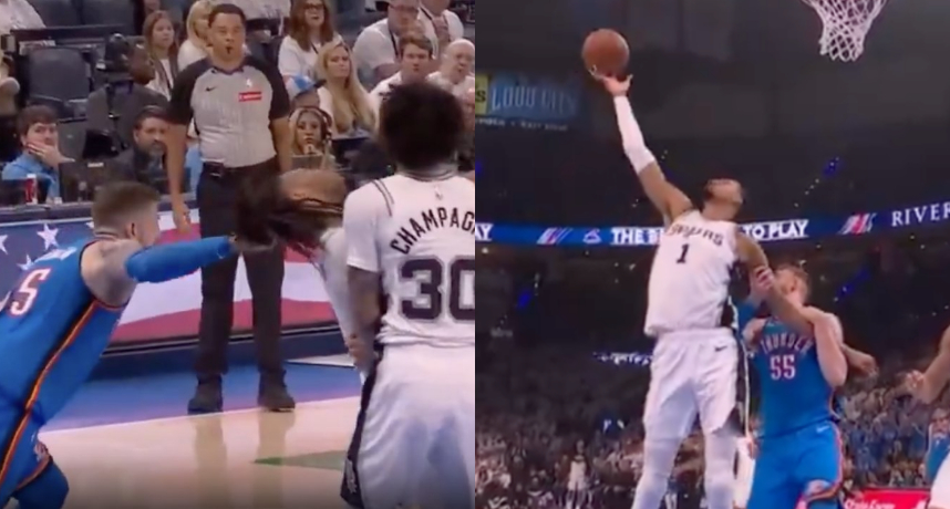 NBA／雷霆中鋒展現各種近乎「粗暴」肢體防守！拉頭髮、夾手、踩腳等行為引發球迷憤怒